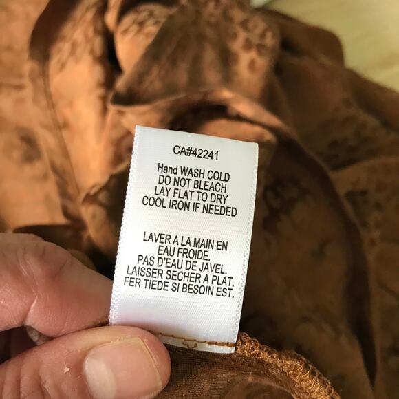 Young Fabulous Broke Dress Medium Brown Satin Slip Leopard Satin Stretch Halter - Picture 8 of 10